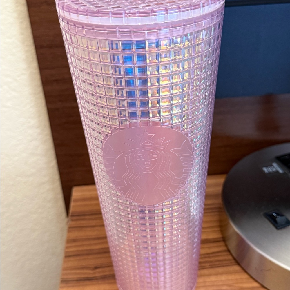 Pink iridescent Starbucks tumbler 24 ounce